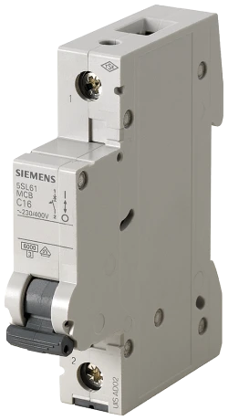 Siemens 5SL6125-6YA 5SL Klasik 6 kA Otomatlar 230 / 400 V AC Minyatür devre kesici